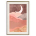 Wall Poster Terracotta Landscape - abstract mountain landscape against a moonlit sky 129767 additionalThumb 20