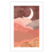 Wall Poster Terracotta Landscape - abstract mountain landscape against a moonlit sky 129767 additionalThumb 25