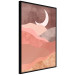 Wall Poster Terracotta Landscape - abstract mountain landscape against a moonlit sky 129767 additionalThumb 11