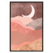 Wall Poster Terracotta Landscape - abstract mountain landscape against a moonlit sky 129767 additionalThumb 18