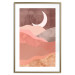 Wall Poster Terracotta Landscape - abstract mountain landscape against a moonlit sky 129767 additionalThumb 14