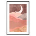 Wall Poster Terracotta Landscape - abstract mountain landscape against a moonlit sky 129767 additionalThumb 15