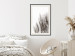 Poster Waiting for the Wind - monochromatic landscape of plants on a white background 130267 additionalThumb 24