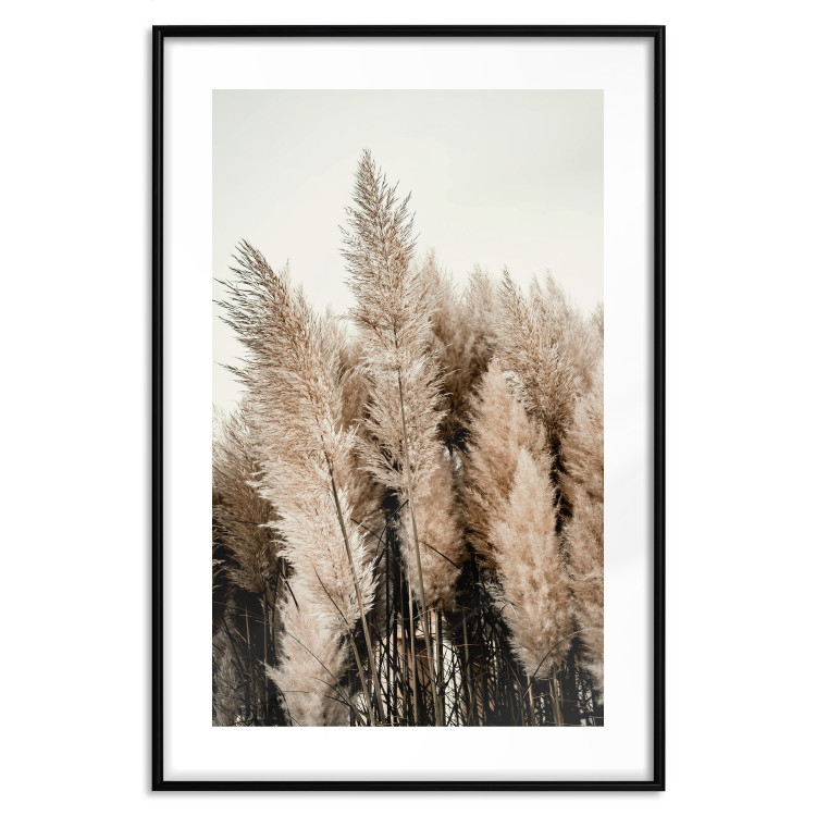 Wall Poster Plume of Dreams - golden autumn trees on a uniform light background 130467 additionalImage 15