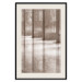 Wall Poster Lighted Corridor - architecture with a stone wall in sepia tones 130767 additionalThumb 19