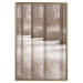 Wall Poster Lighted Corridor - architecture with a stone wall in sepia tones 130767 additionalThumb 21