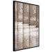 Wall Poster Lighted Corridor - architecture with a stone wall in sepia tones 130767 additionalThumb 7