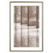 Wall Poster Lighted Corridor - architecture with a stone wall in sepia tones 130767 additionalThumb 14