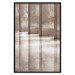 Wall Poster Lighted Corridor - architecture with a stone wall in sepia tones 130767 additionalThumb 18