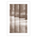 Wall Poster Lighted Corridor - architecture with a stone wall in sepia tones 130767 additionalThumb 19