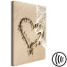 Canvas Wave of Love (1-piece) Vertical - heart-shaped landscape on the beach 131567 additionalThumb 6