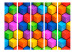 Folding Screen Rainbow Geometry II (5-piece) - colorful 3D geometric pattern 132867 additionalThumb 3