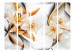 Folding Screen Lily's Innocence II - plant with yellow flowers in an illusion motif 133767 additionalThumb 3
