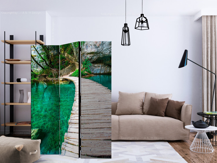 Folding Screen Plitvice Lakes National Park, Croatia - wooden bridge and water 133867 additionalImage 4