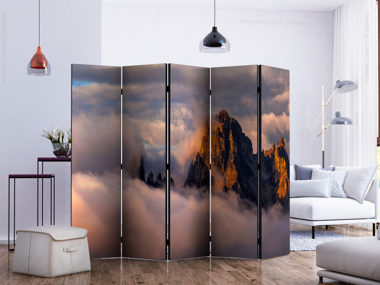 Folding Screen Arcana of Clouds II - landscape of rocky mountains among clouds against the sky 134067 additionalImage 2