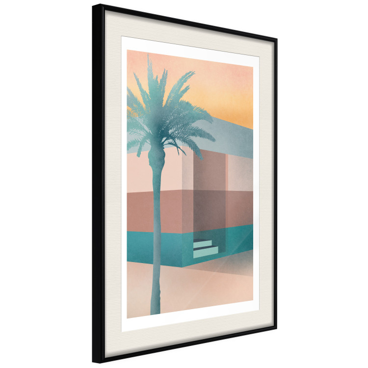 Poster Pastel Alley - tropical palm composition in pastel colors 135167 additionalImage 8