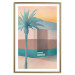 Poster Pastel Alley - tropical palm composition in pastel colors 135167 additionalThumb 9