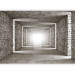 Photo Wallpaper Corridor to light - black and white abstract tunnel with columns 135567 additionalThumb 5