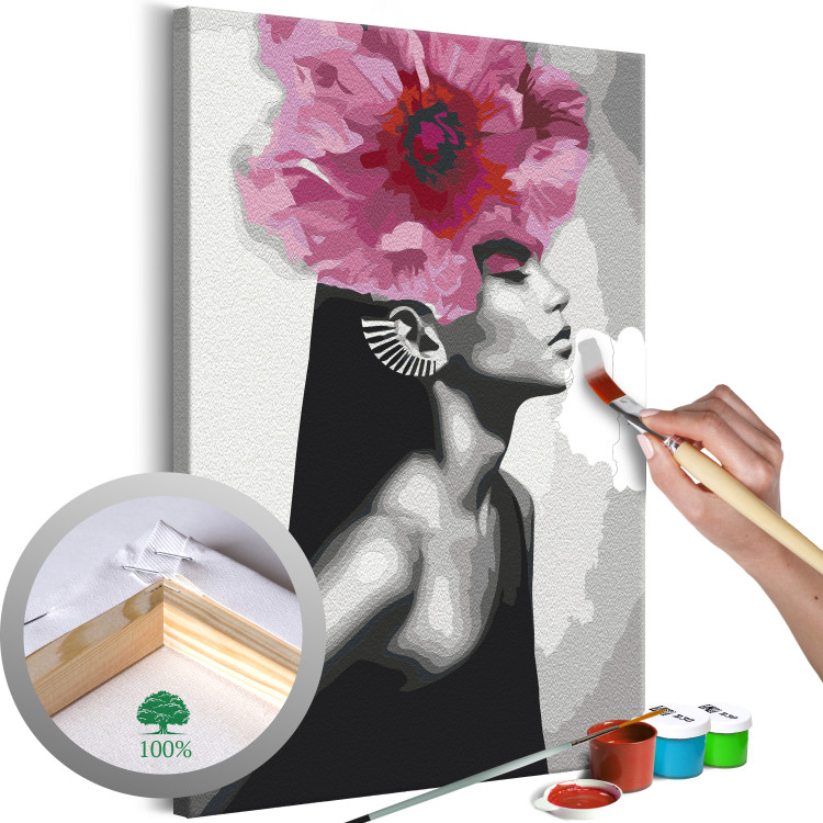 Paint by Number Kit Girl With a Poppy 138667