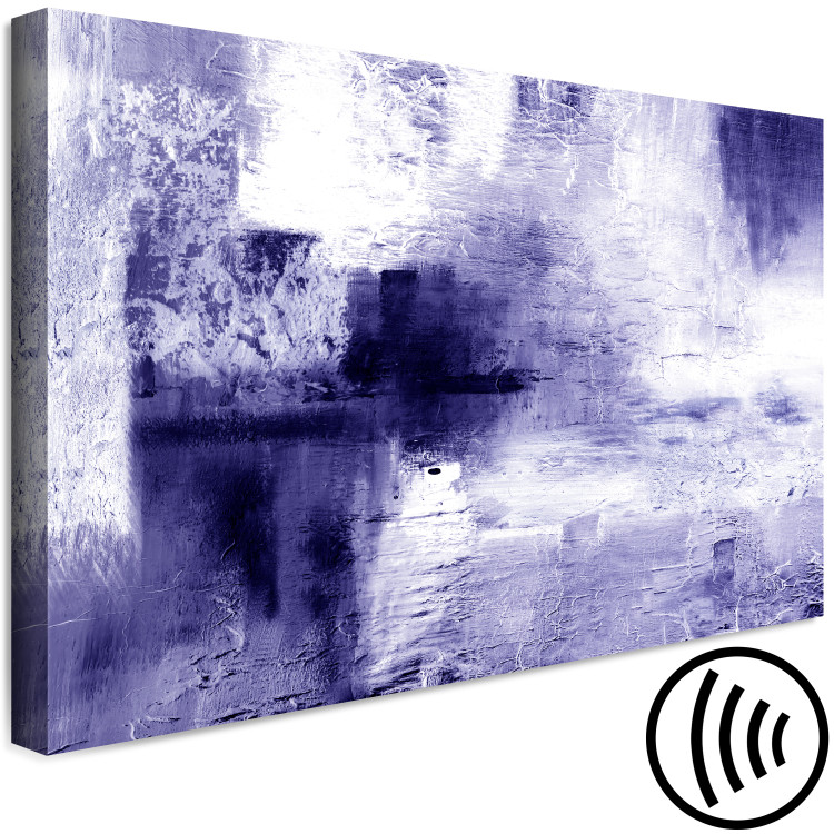 Canvas Art Print Purple Texture (1-piece) Wide - abstraction with white accent 138767 additionalImage 6