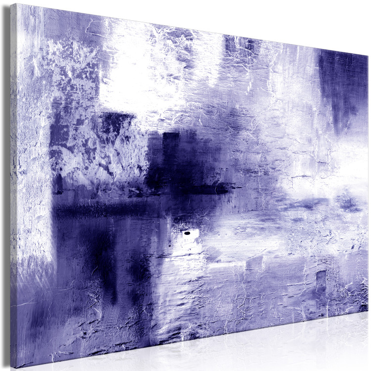 Canvas Art Print Purple Texture (1-piece) Wide - abstraction with white accent 138767 additionalImage 2