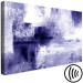 Canvas Art Print Purple Texture (1-piece) Wide - abstraction with white accent 138767 additionalThumb 6