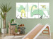 Canvas Print Charming Dinosaurs (3-piece) - illustration of animals for children 143667 additionalThumb 3