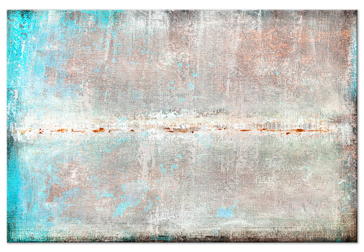 Canvas Print Abstraction (1-piece) - background with a touch of turquoise on concrete texture 143867