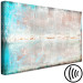 Canvas Print Abstraction (1-piece) - background with a touch of turquoise on concrete texture 143867 additionalThumb 6