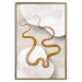 Poster Wavy Ribbon - Orange Shape on White and Beige Backgrounds 144767 additionalThumb 20