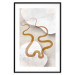 Poster Wavy Ribbon - Orange Shape on White and Beige Backgrounds 144767 additionalThumb 16