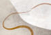 Poster Wavy Ribbon - Orange Shape on White and Beige Backgrounds 144767 additionalThumb 5