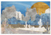 Canvas Print Wild Prairie (1-piece) - abstract landscape on a concrete background 145367
