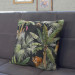 Decorative Microfiber Pillow In the jungle - palm trees, tiger and monkey on dark background cushions 146967 additionalThumb 2