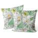 Decorative Velor Pillow A crisp spring - a subtle floral composition in the cottagecore style 147067 additionalThumb 3