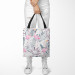 Shopping Bag Flamingos on holiday - floral design with exotic leaves and birds 147567 additionalThumb 2