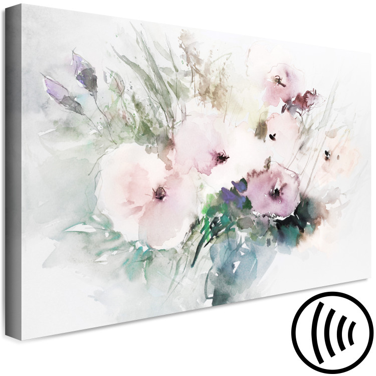 Canvas Art Print Bouquet of Flowers - Floral Composition Painted With Watercolor 149867 additionalImage 6