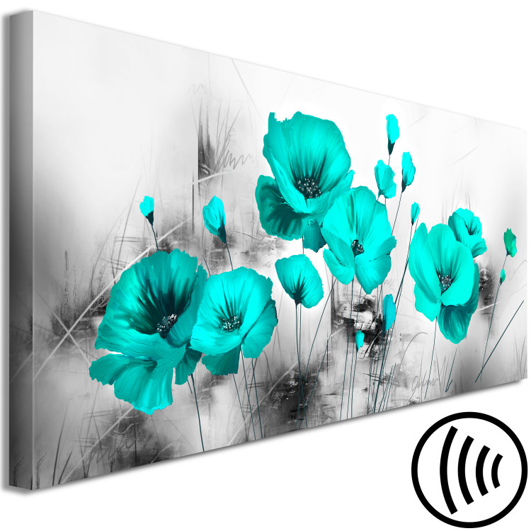 Canvas Art Print Turquoise Meadow (1 Part) Narrow 149967 additionalImage 6