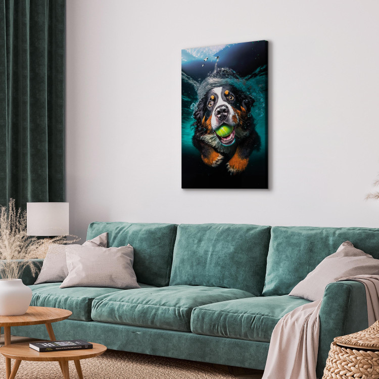 Canvas AI Bernese Mountain Dog - Floating Animal With a Ball in Its Mouth - Vertical 150167 additionalImage 10