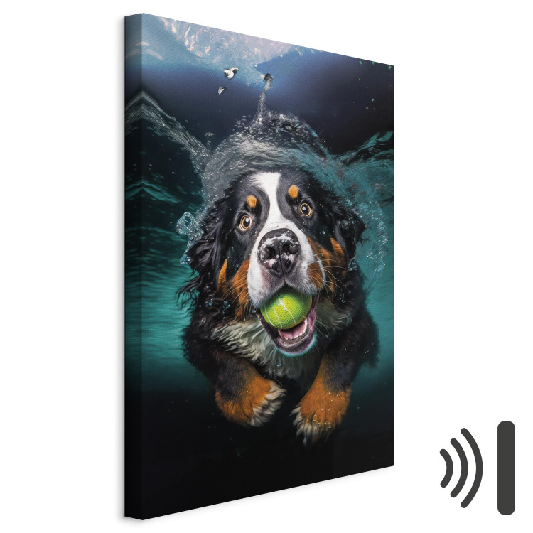 Canvas AI Bernese Mountain Dog - Floating Animal With a Ball in Its Mouth - Vertical 150167 additionalImage 8