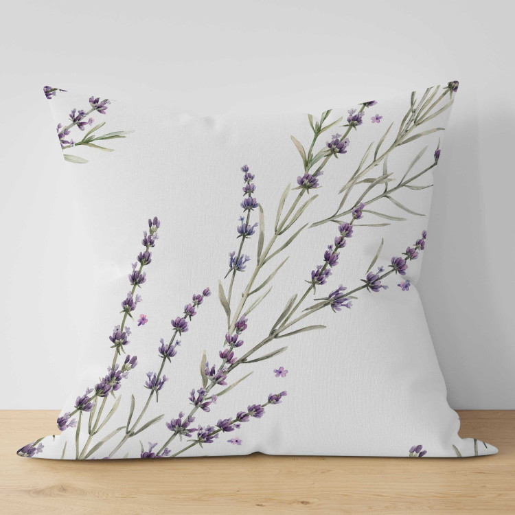 Decorative Microfiber Pillow Lavender Sprigs - A Delicate Composition With a Flowering Plant 151367 additionalImage 5