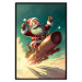 Poster Christmas Fever - Crazy Santa Flying in a Hurry on a Sleigh 151867 additionalThumb 26