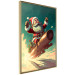 Poster Christmas Fever - Crazy Santa Flying in a Hurry on a Sleigh 151867 additionalThumb 2