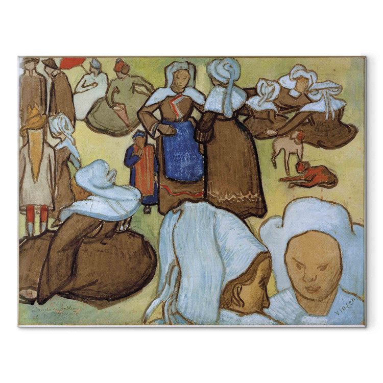 Reproduction Painting Bretonische Frauen auf der Wiese 159067