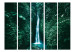 Folding Screen Tropical Waterfall - Landscape in Dark Green II [Room Dividers] 159567 additionalThumb 3