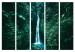Folding Screen Tropical Waterfall - Landscape in Dark Green II [Room Dividers] 159567 additionalThumb 7