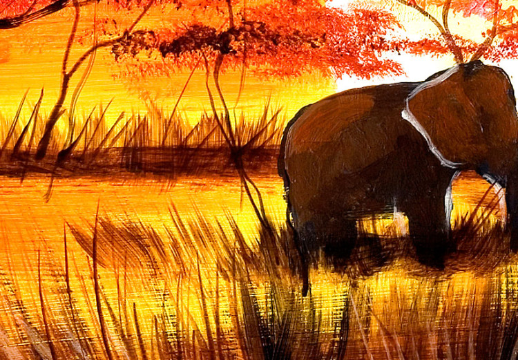 Canvas Print Thirsty elefants 49267 additionalImage 3