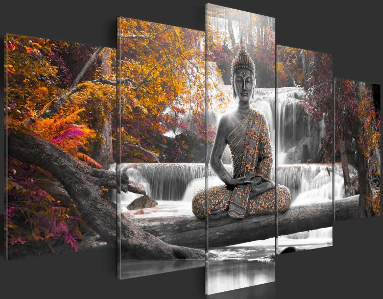 Print On Glass Autumnal Buddha [Glass] 92567 additionalImage 5