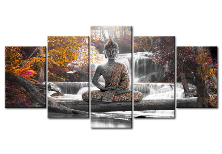 Print On Glass Autumnal Buddha [Glass] 92567