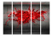 Room Divider Red Blotch II - abstract red illusion on a concrete background 95267 additionalThumb 3